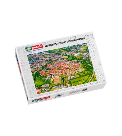 Puzzle historische Altstadt Güstrow von oben