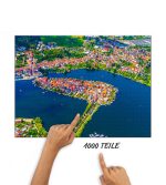 Puzzle Inselstadt Malchow von oben