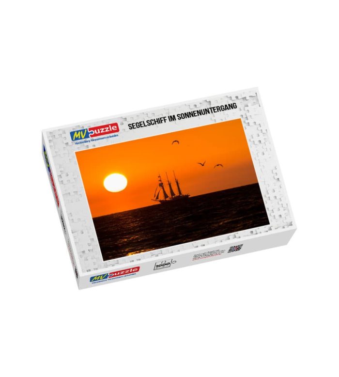 Puzzle Segelschiff im Sonnenuntergang