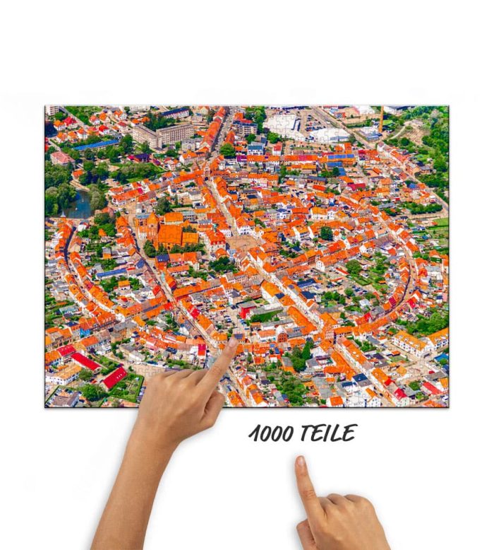 Puzzle über der Altstadt Teterow