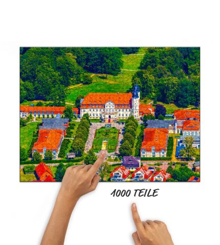 Puzzle Schloss Hotel Fleesensee von oben