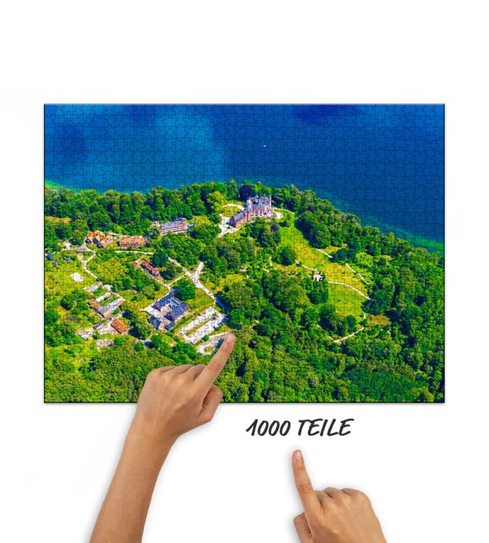 Puzzle Schlosspark Wiligrad Luftbild