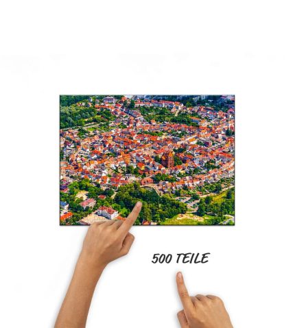 Puzzle Altstadt Teterow von oben