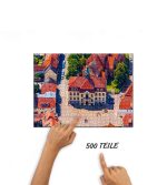 Puzzle Rathaus Teterow von oben