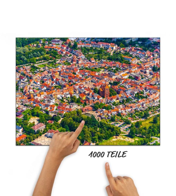 Puzzle Altstadt Teterow von oben