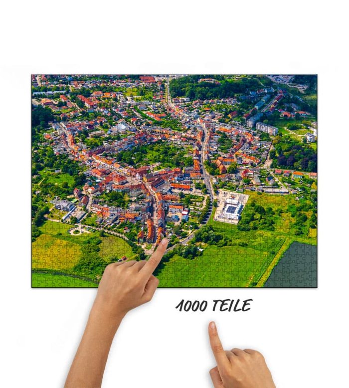 Puzzle Gemeinde Tessin Luftbild