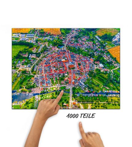 Puzzle Peenestadt Neukalen von oben