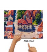 Puzzle Rathaus Teterow von oben