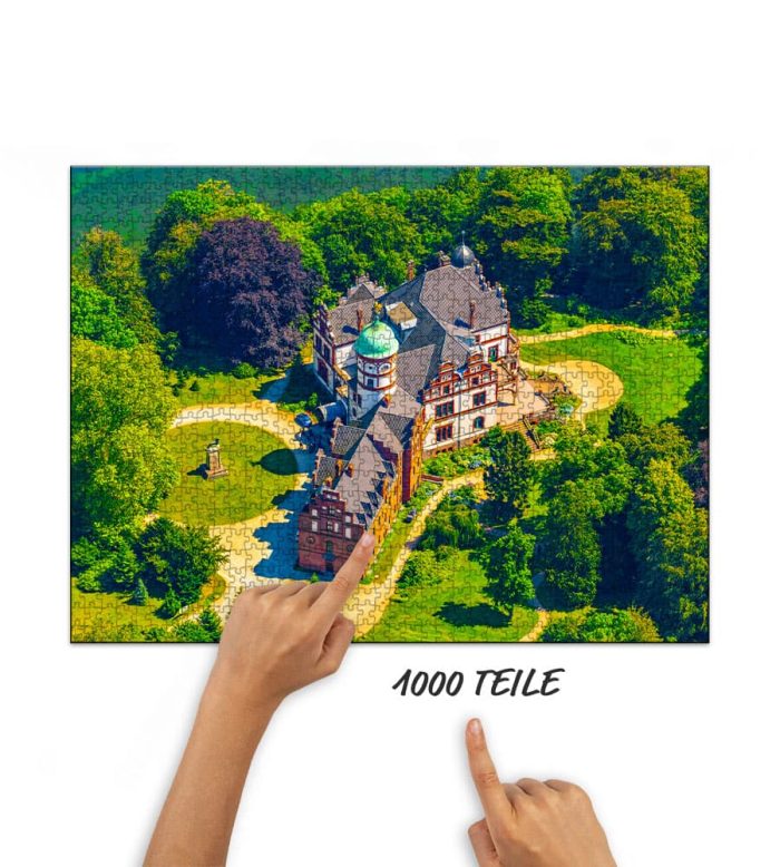 Puzzle Schloss Wiligrad Luftbild