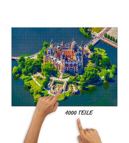 Puzzle Schweriner Schloss von oben