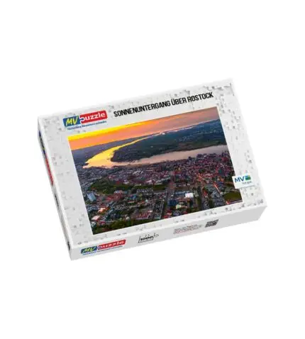 Sonnenuntergang über Rostock