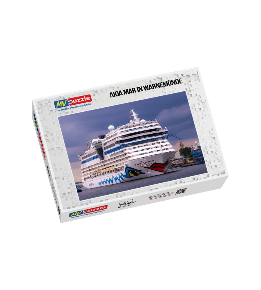001-AIDA_mar_in_warnemuende-MVP-909162 Puzzle AIDAmar in Warnemünde – Bild 1