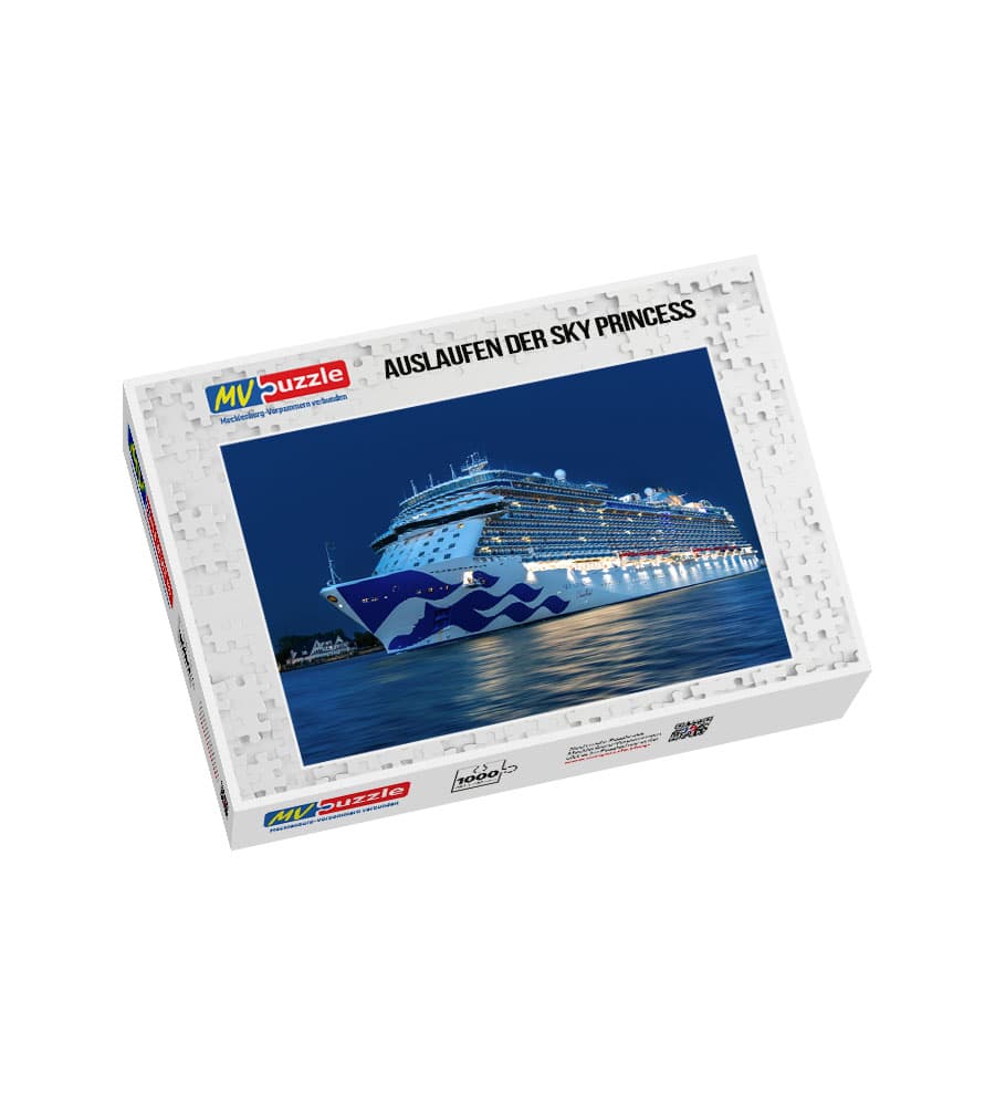 001-auslaufen_der_sky_princess-MVP-909005 Puzzle Auslaufen der Sky Princess – Bild 1