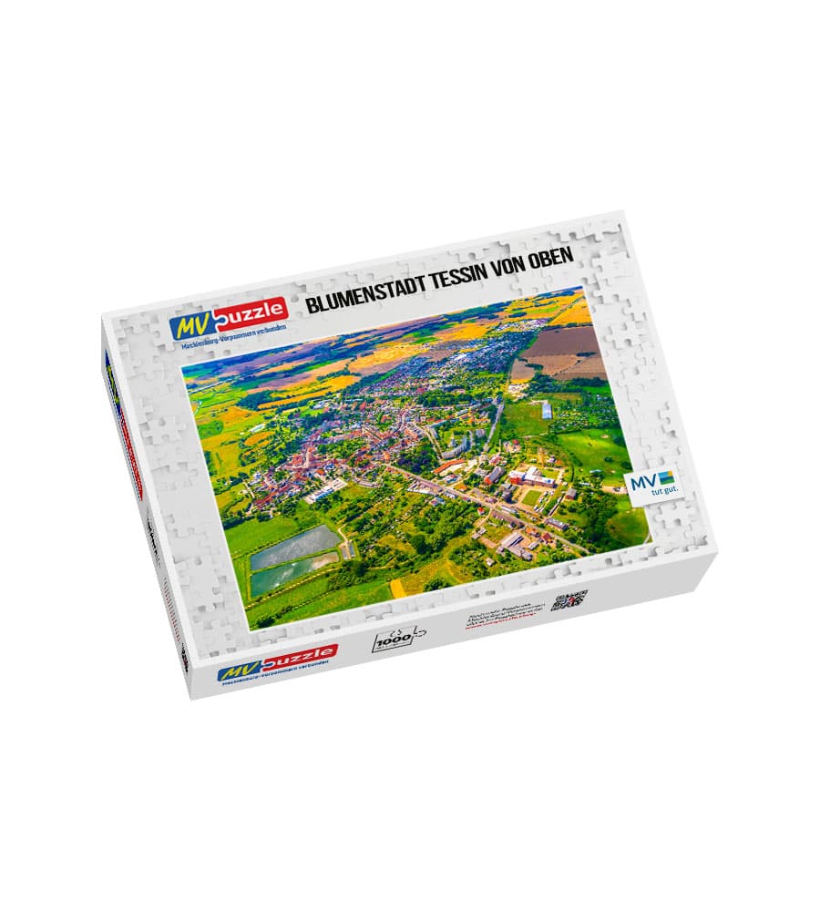 001-blumenstadt_tessin_von_oben-MVP-909093 Puzzle Blumenstadt Tessin von oben – Bild 1