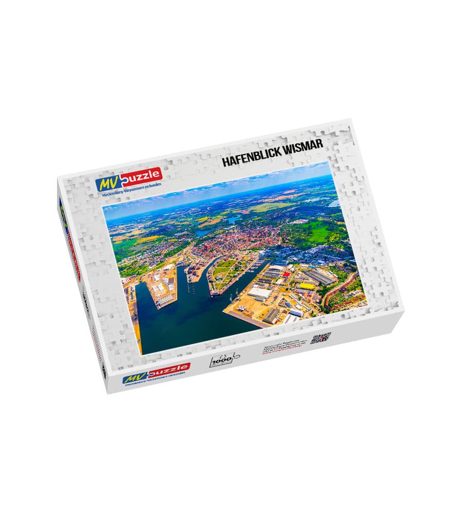 001-hafenblick_wismar-MVP-909100 Puzzle Hafenblick Wismar – Bild 1