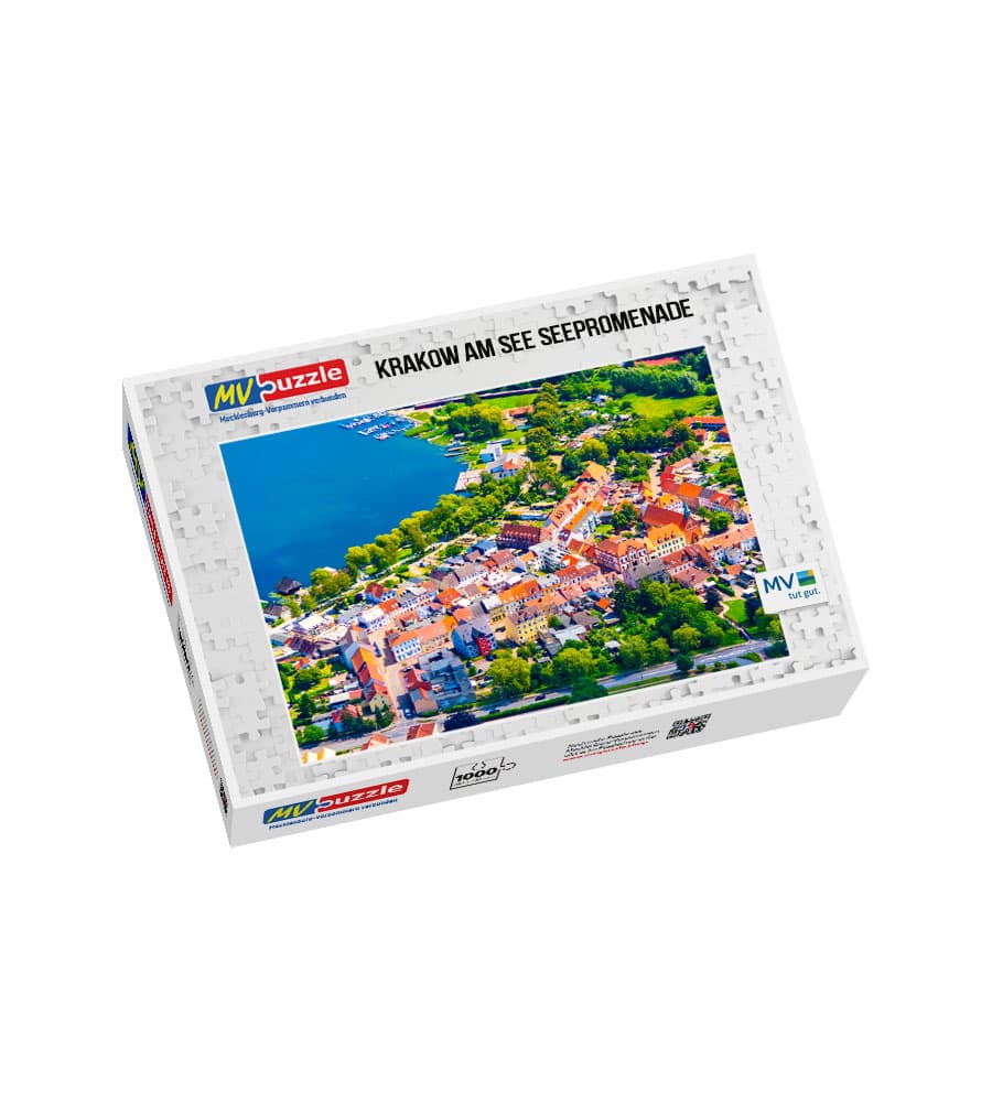 001-krakow_am_see_seepromenade-MVP-909260 Puzzle Krakow am See Seepromenade – Bild 1