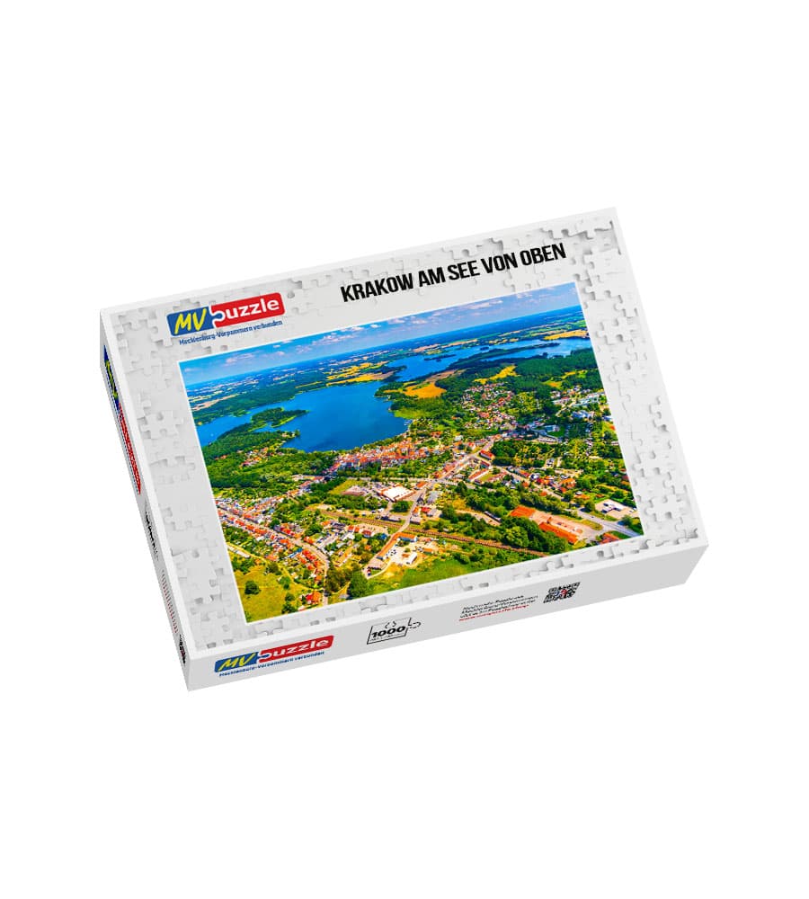 001-krakow_am_see_von_oben-MVP-909268 Puzzle Krakow am See von oben – Bild 1