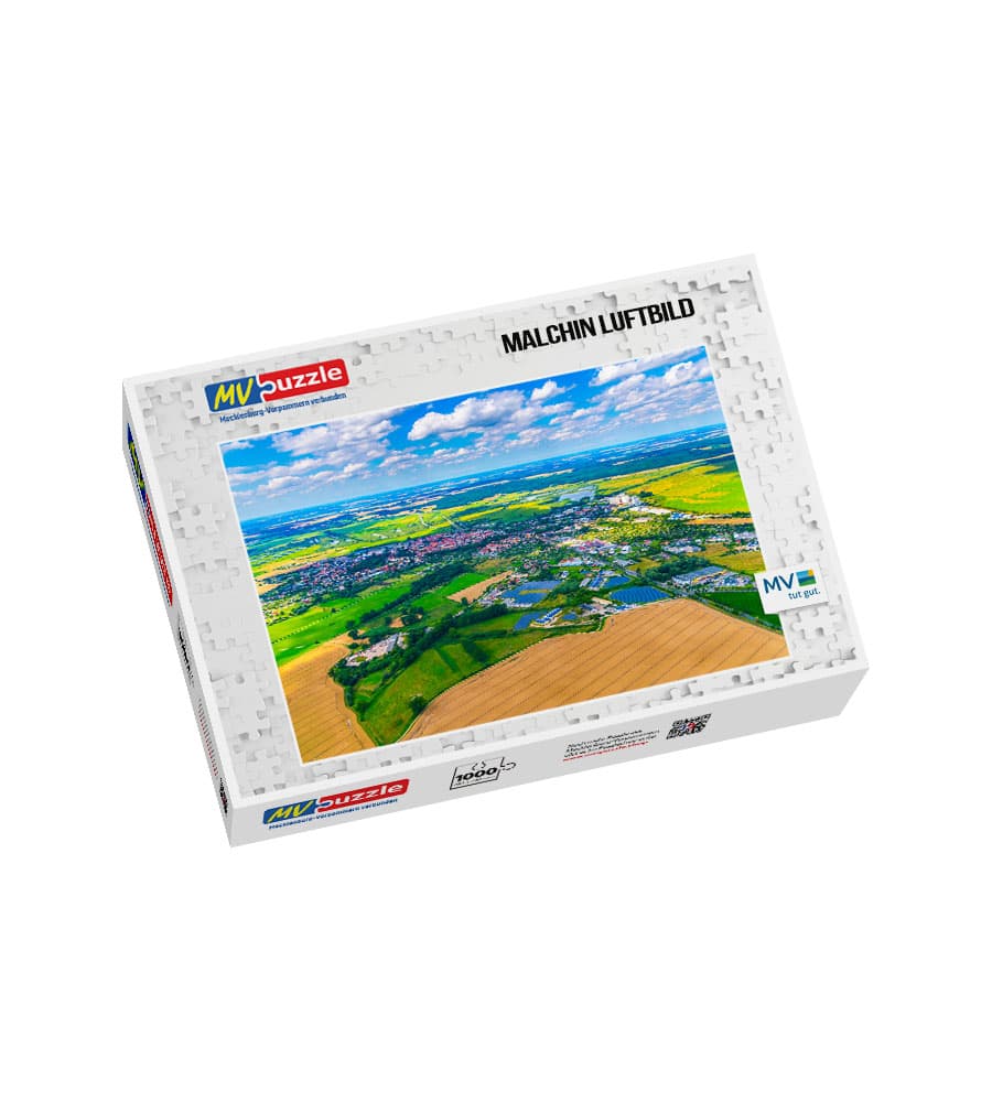 001-malchin_luftbild-MVP-908140 Puzzle Malchin Luftbild – Bild 1