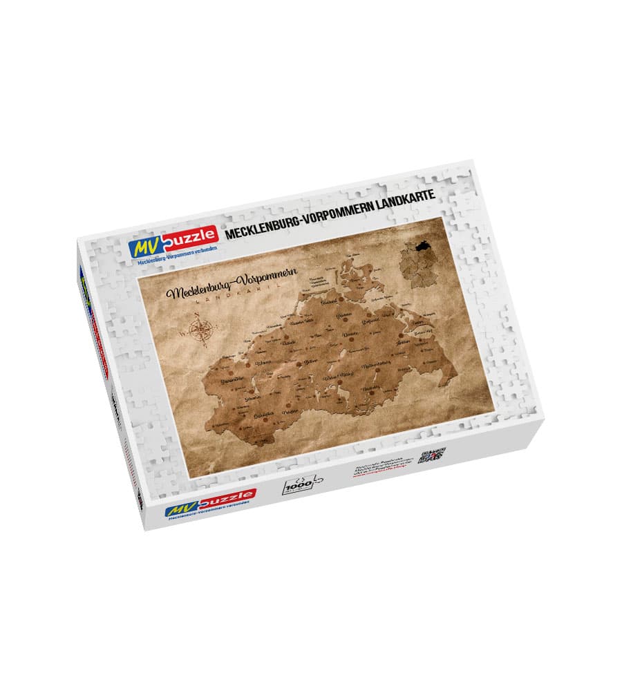 001-mecklenburg-vorpommern_landkarte-MVP-909185 Puzzle Mecklenburg-Vorpommern Landkarte – Bild 1