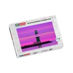 Puzzle Molenfeuer Warnemünde im Sonnenuntergang