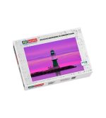 Puzzle Molenfeuer Warnemünde im Sonnenuntergang