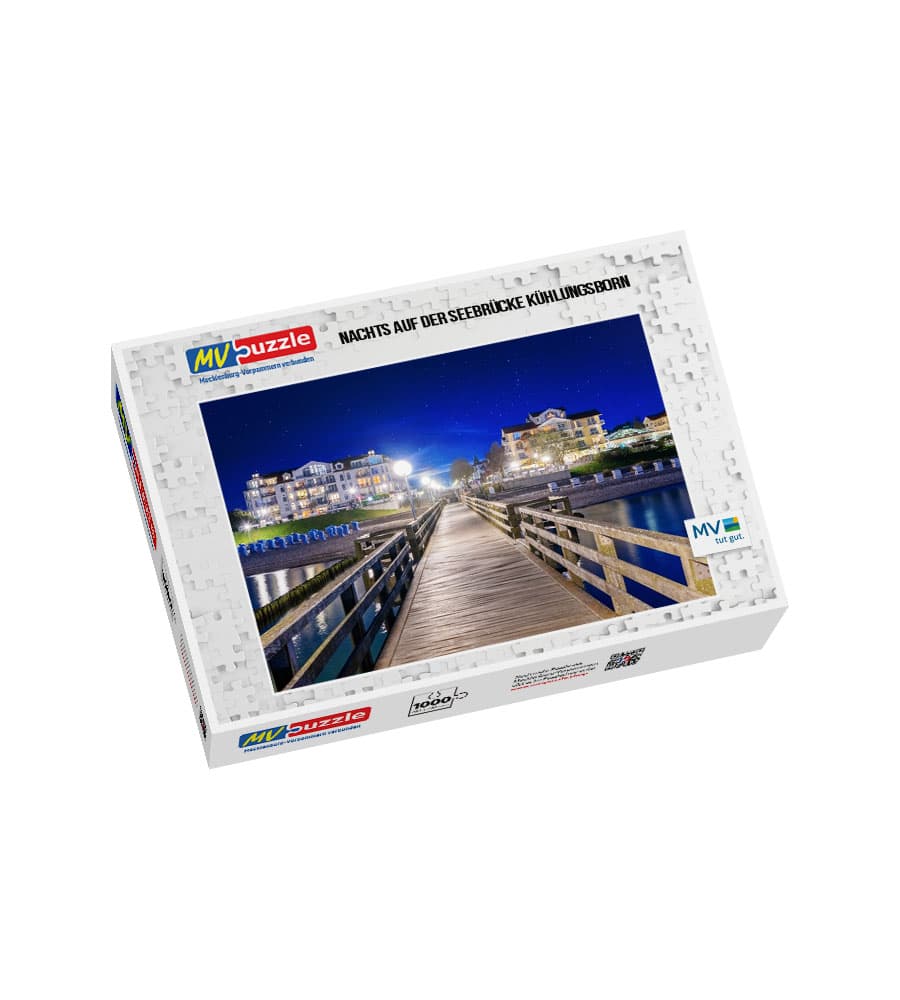 001-nachts_auf_der_seebruecke_kuehlungsborn-MVP-909976 Puzzle Nachts auf der Seebrücke Kühlungsborn – Bild 1