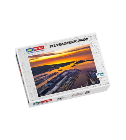 Puzzle Pier 3 im Sonnenuntergang