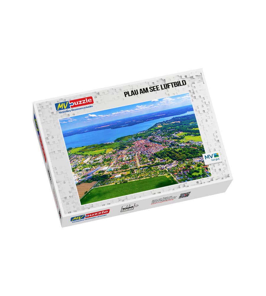 001-plau_am_see_luftbild-MVP-909359 Puzzle Plau am See Luftbild – Bild 1