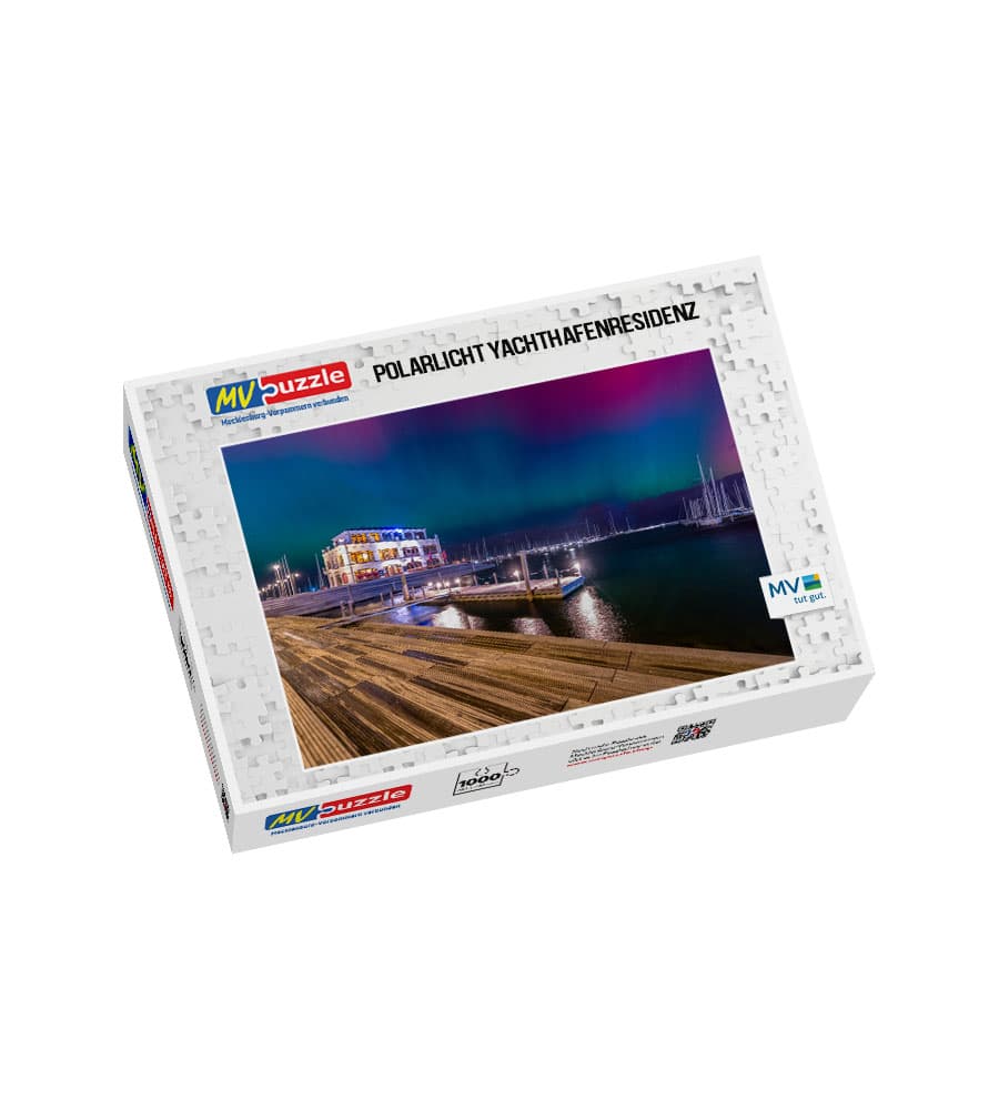 001-polarlicht_yachthafenresidenz-MVP-909371 Puzzle Polarlicht Yachthafenresidenz – Bild 1
