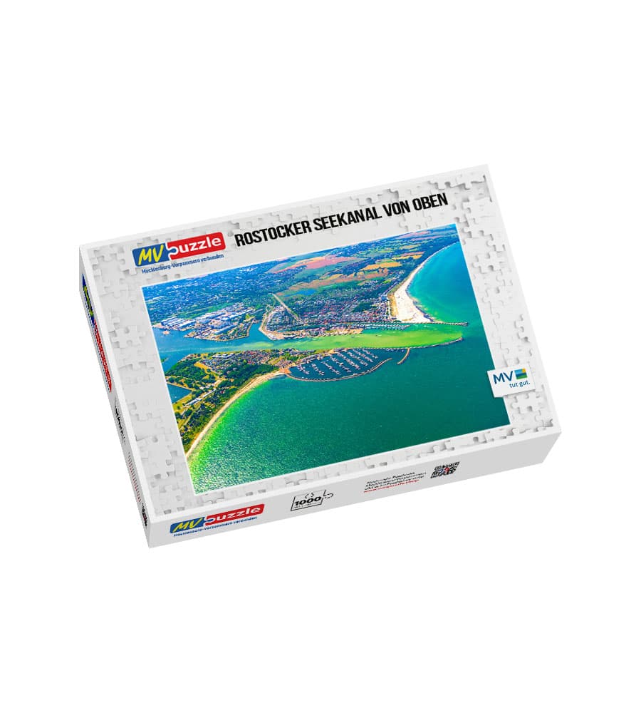 001-rostocker_seekanal_von_oben-MVP-909915 Puzzle Rostocker Seekanal von oben – Bild 1