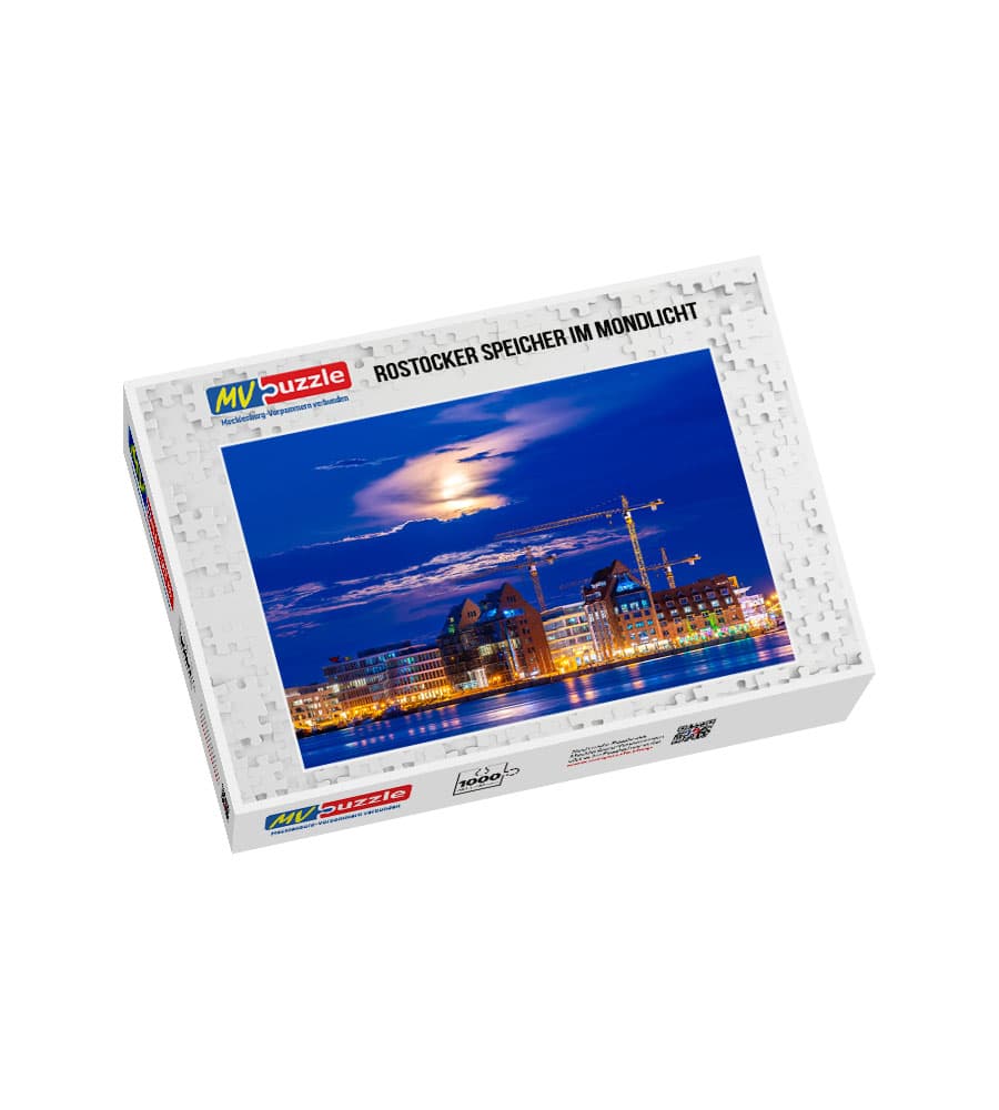 001-rostocker_speicher_im_mondlicht-MVP-909633 Puzzle Rostocker Speicher im Mondlicht – Bild 1