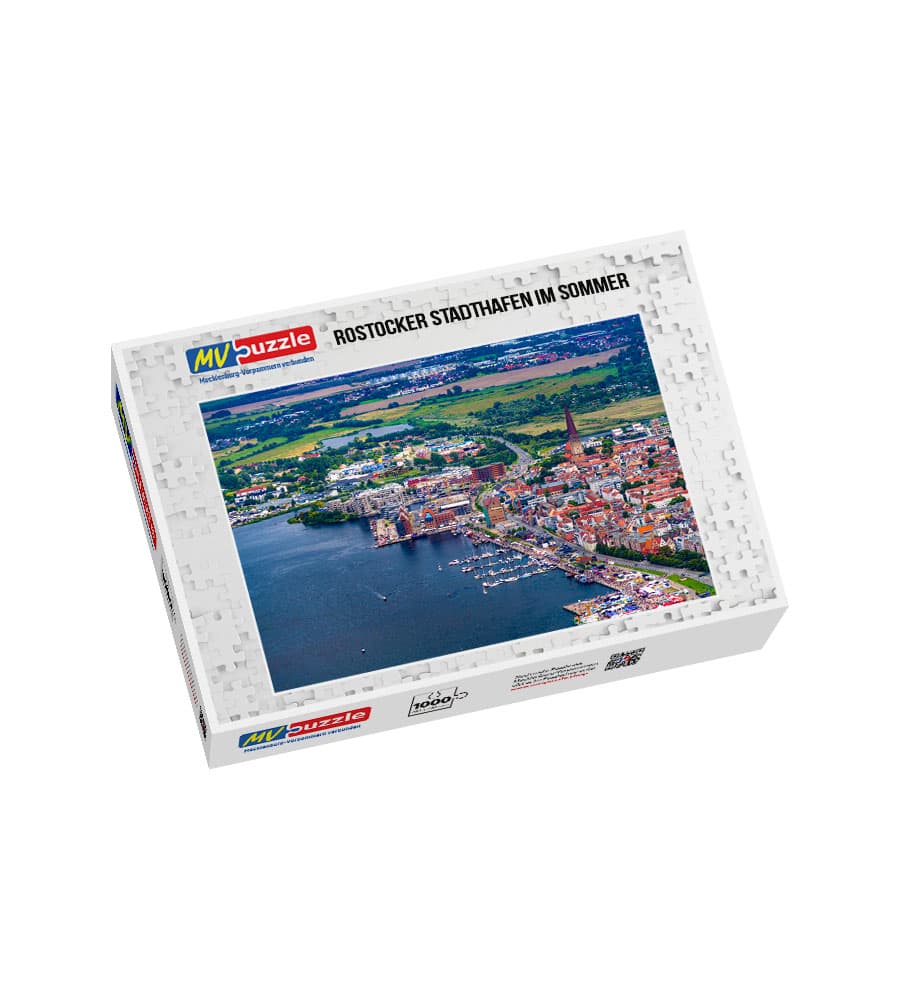 001-rostocker_stadthafen_im_sommer-MVP-909575 Puzzle Rostocker Stadthafen im Sommer – Bild 1