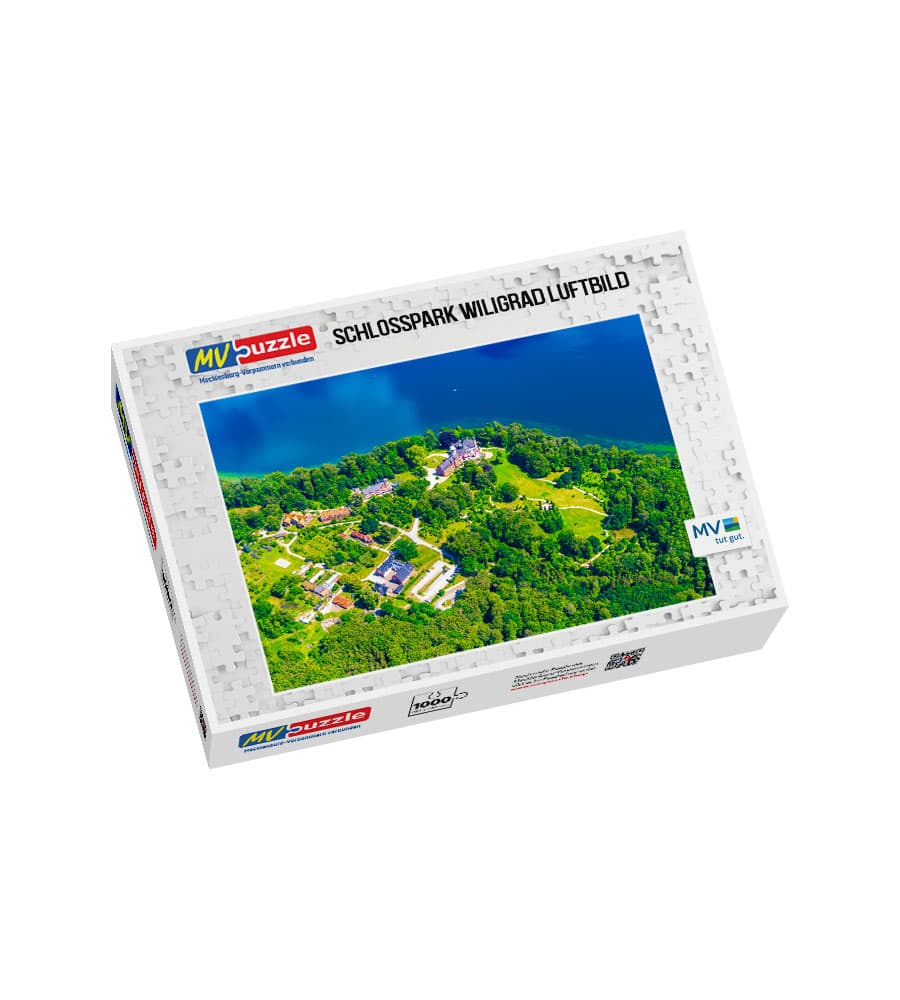001-schlosspark_wiligrad_luftbild-MVP-909311 Puzzle Schlosspark Wiligrad Luftbild – Bild 1
