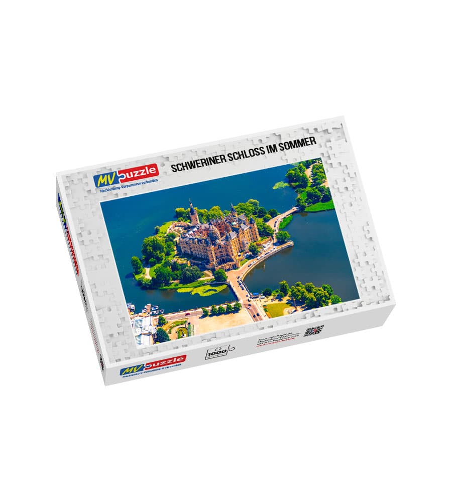 001-schweriner_schloss_im_sommer-MVP-909219 Puzzle Schweriner Schloss im Sommer – Bild 1