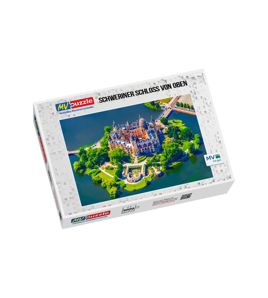 001-schweriner_schloss_von_oben-MVP-909034 Puzzle Schweriner Schloss von oben – Bild 1