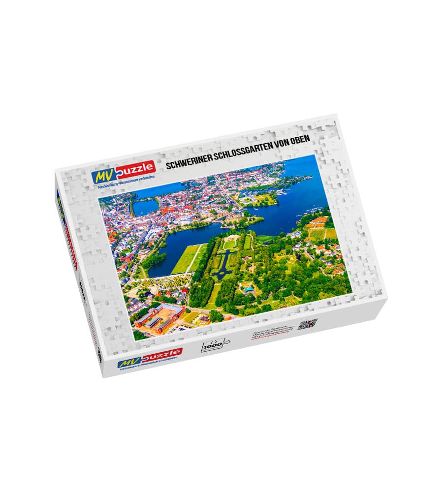 001-schweriner_schlossgarten_von_oben-MVP-909165 Puzzle Schweriner Schlossgarten von oben – Bild 1