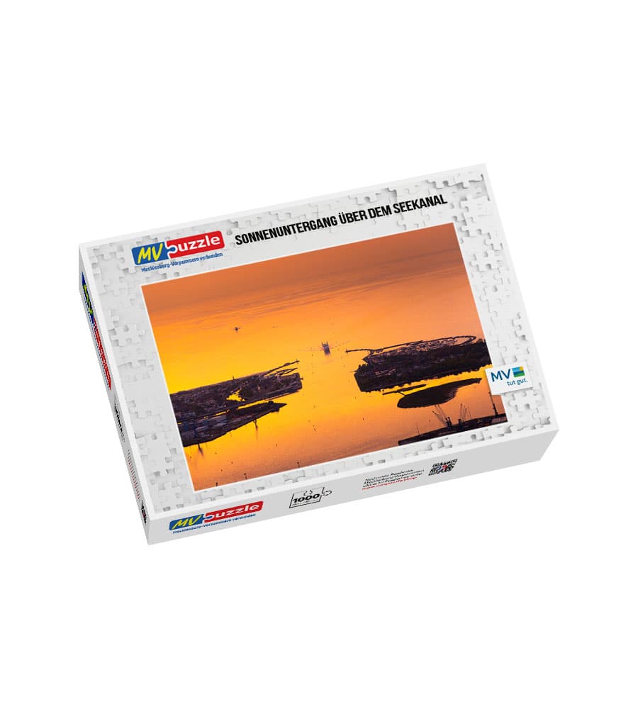 001-sonnenuntergang_ueber_dem_seekanal-MVP-909938 Puzzle Sonnenuntergang über dem Seekanal – Bild 1