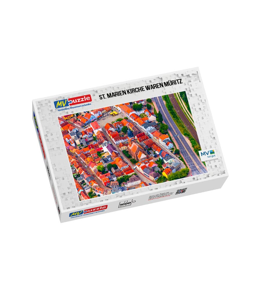 001-st.-marien_kirche_waren_mueritz-MVP-909261 Puzzle St. Marien Kirche Waren Müritz – Bild 1