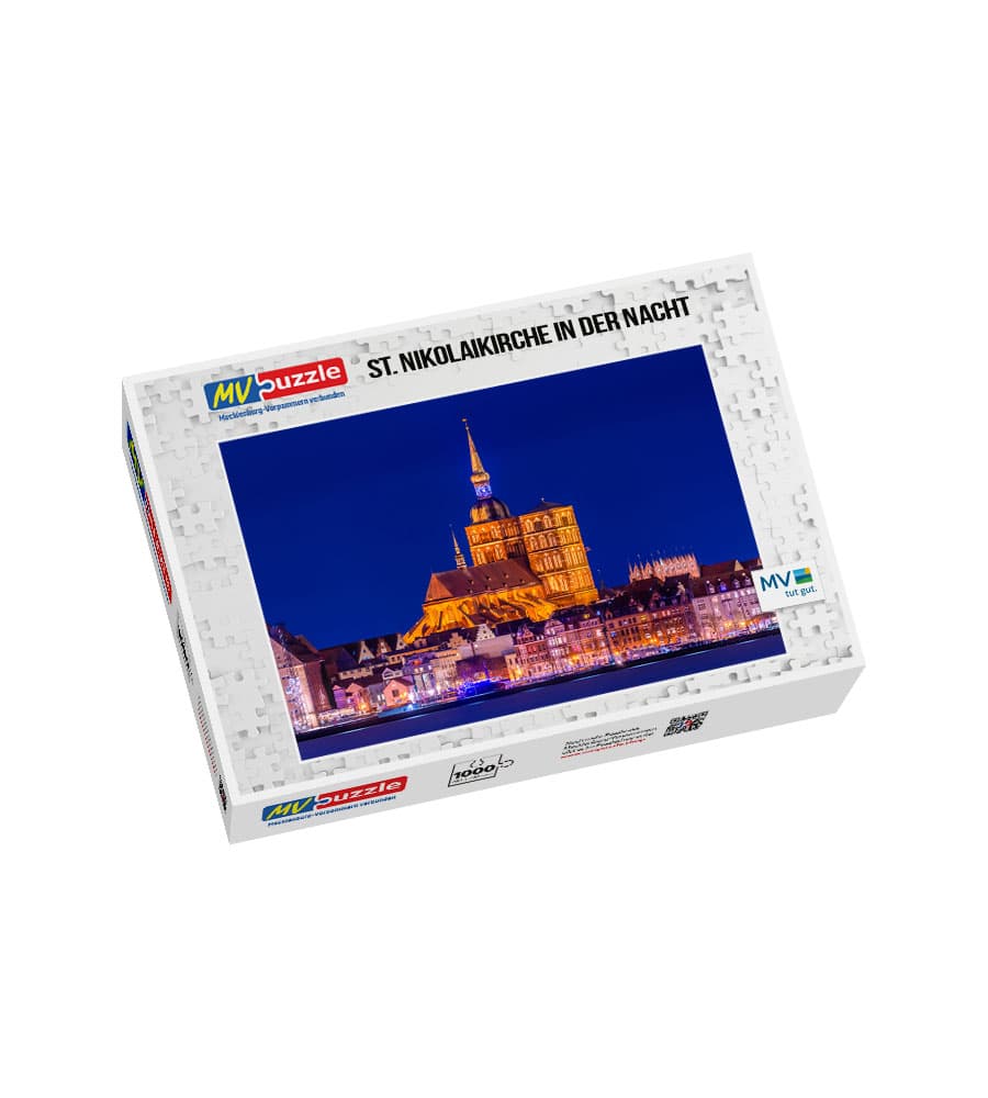 001-st._nikolaikirche_in_der_nacht-MVP-909340 Puzzle St. Nikolaikirche in der Nacht – Bild 1
