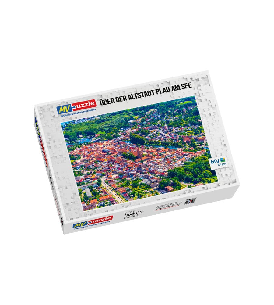 001-ueber_der_altstadt_plau_am_see-MVP-908125 Puzzle über der Altstadt Plau am See – Bild 1