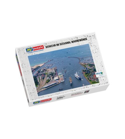 Puzzle Verkehr im Seekanal Warnemünde