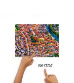 Puzzle Altstadt Plau am See von oben – Bild 3