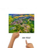 Puzzle Blumenstadt Tessin von oben – Bild 3