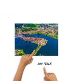 Puzzle Inselstadt Malchow von oben – Bild 3