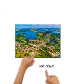 Puzzle Krakow am See von oben – Bild 3