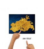 Puzzle Mecklenburg-Vorpommern blau-gold – Bild 3