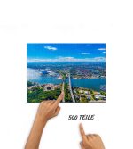Puzzle Rügendamm und Rügenbrücke von oben – Bild 3