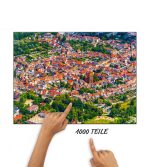 Puzzle Altstadt Teterow von oben – Bild 2