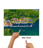 Puzzle Hafendorf Plau am See von oben – Bild 2