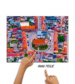 Puzzle Johanneskirche Neukalen von oben – Bild 2